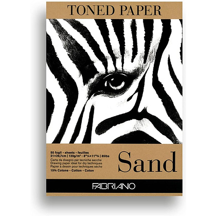 Блок бумаги для рисования "Fabriano. Sand", 21х29,7 см, 120 г/м2, 50 листов