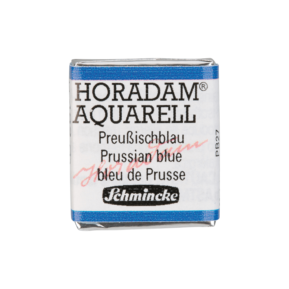 Краски акварельные "Schmincke Horadam", 492 синий прусский, полукювета