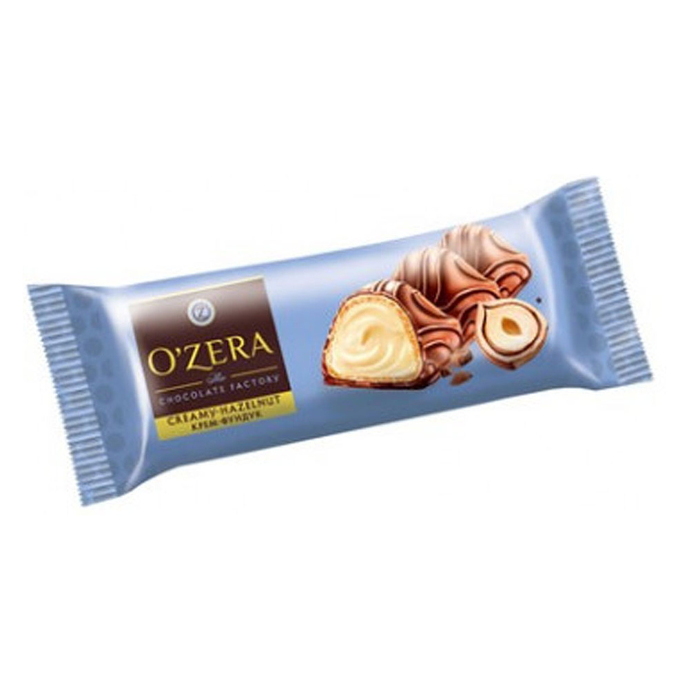Вафельный батончик "O`Zera Creamy Hazelnut" с молочно-ореховой начинкой, 23 г