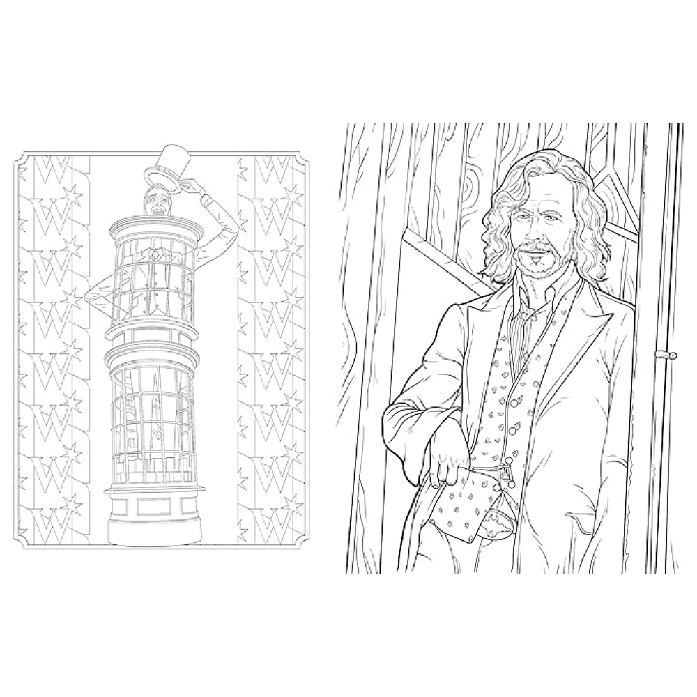 Раскраска "Colouring Book. Harry Potter: Gryffindor House Pride", (английский язык) - 4