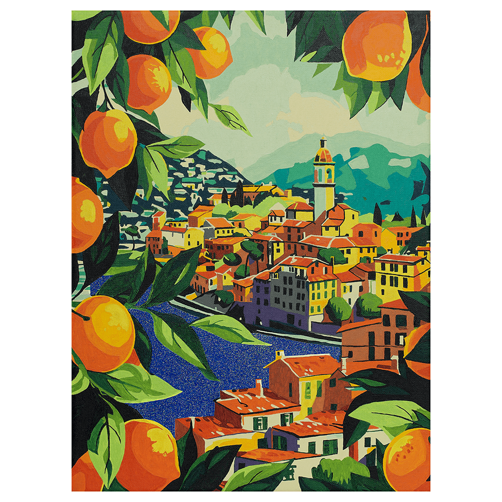 Картина по номерам "Средиземноморское побережье" - 5 Картина по номерам "Средиземноморское побережье" - 5