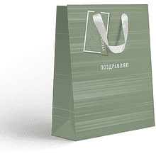 Пакет бумажный подарочный "Country MS", 18х22.7х10 см, ассорти