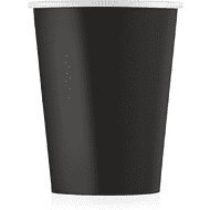 Стакан картонный Ecocups, 50 шт, 250 мл, черный