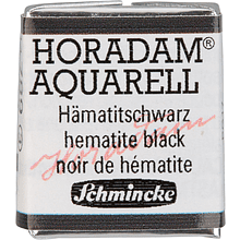Краски акварельные "Schmincke Horadam", 789 гематит черный, полукювета