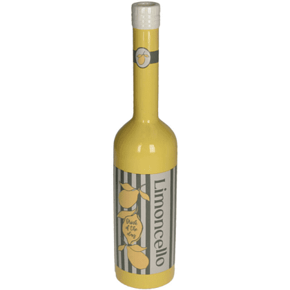 Ваза керамическая "Limoncello", 7.5х7.5х34 см, желтый