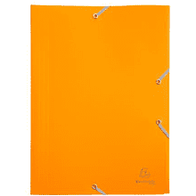 Папка на резинках "Exacompta", A4, 15 мм, полипропилен, желтый