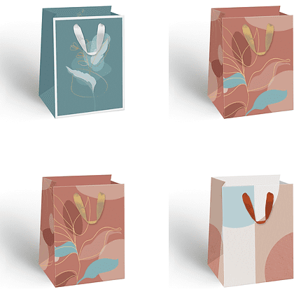 Пакет бумажный подарочный "Dune", 14х19х11 см, ассорти