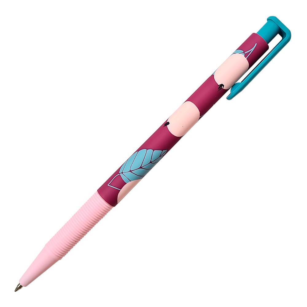 Ручка шариковая автоматическая Be Smart "Simple", 0.7 мм, розовый, стерж. синий