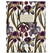 Тетрадь "Flora. Ирисы", A5, 80 листов, клетка, белый, розовый
