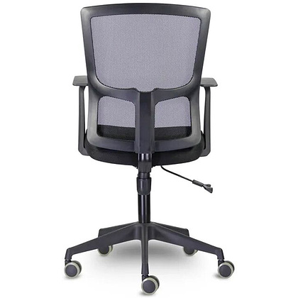 Кресло для персонала UTFC Стэнфорд СН-501 пластик, ткань/сетка, черный   - 4
