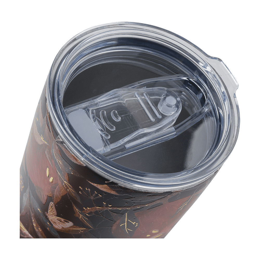 Кружка термическая "Flora. Гранат", металл, пластик, 600 мл, черный - 3