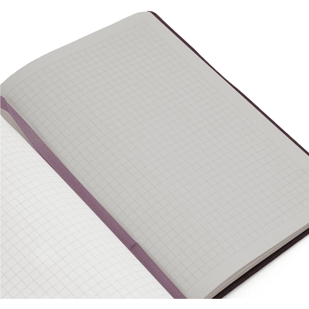 Книга записная "Stripes", А5, 128 листов, клетка, сливовый - 4