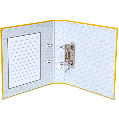 Папка-регистратор "Yesli:", А4, 50 мм, ПВХ Эко, желтый - 5