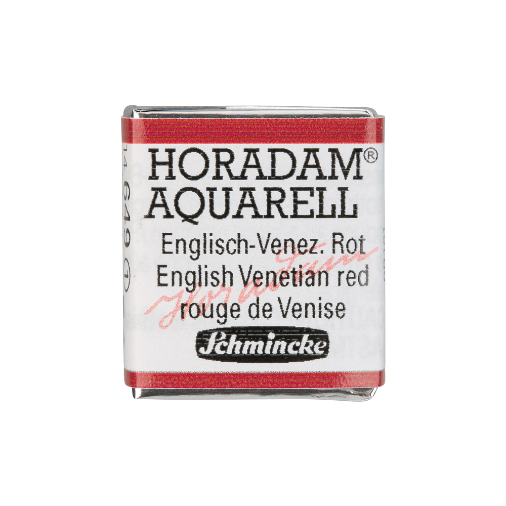 Краски акварельные "Schmincke Horadam", 649 английская венецианская красная, полукювета