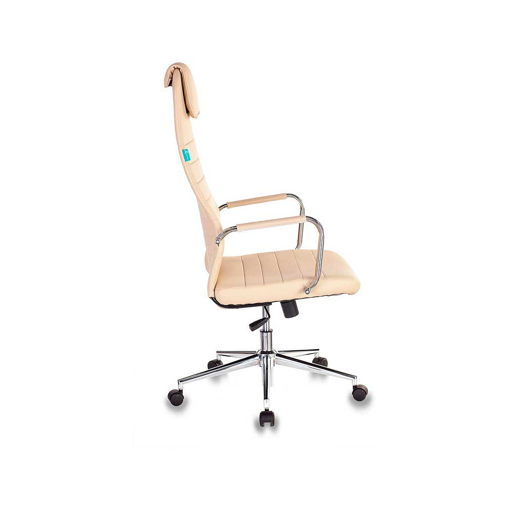 Кресло для руководителя "Бюрократ KB-9/ECO", кожзам, металл, бежевый - 3