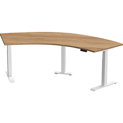 Каркас стола с электроприводом трехмоторный AOKE, Well Desk Wing Pro, белый (AK3YJYT-TYZF3-90/120/180 WH) - 2