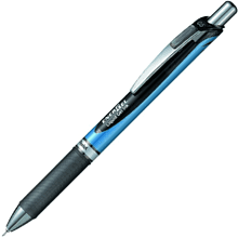 Ручка-роллер "EnerGel BLN75", 0.5 мм, синий, черный, стерж. черный