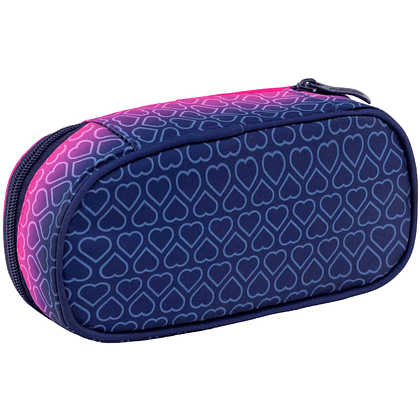 Пенал "Hexagon Pink Ombre", 1 отделение, розовый - 3