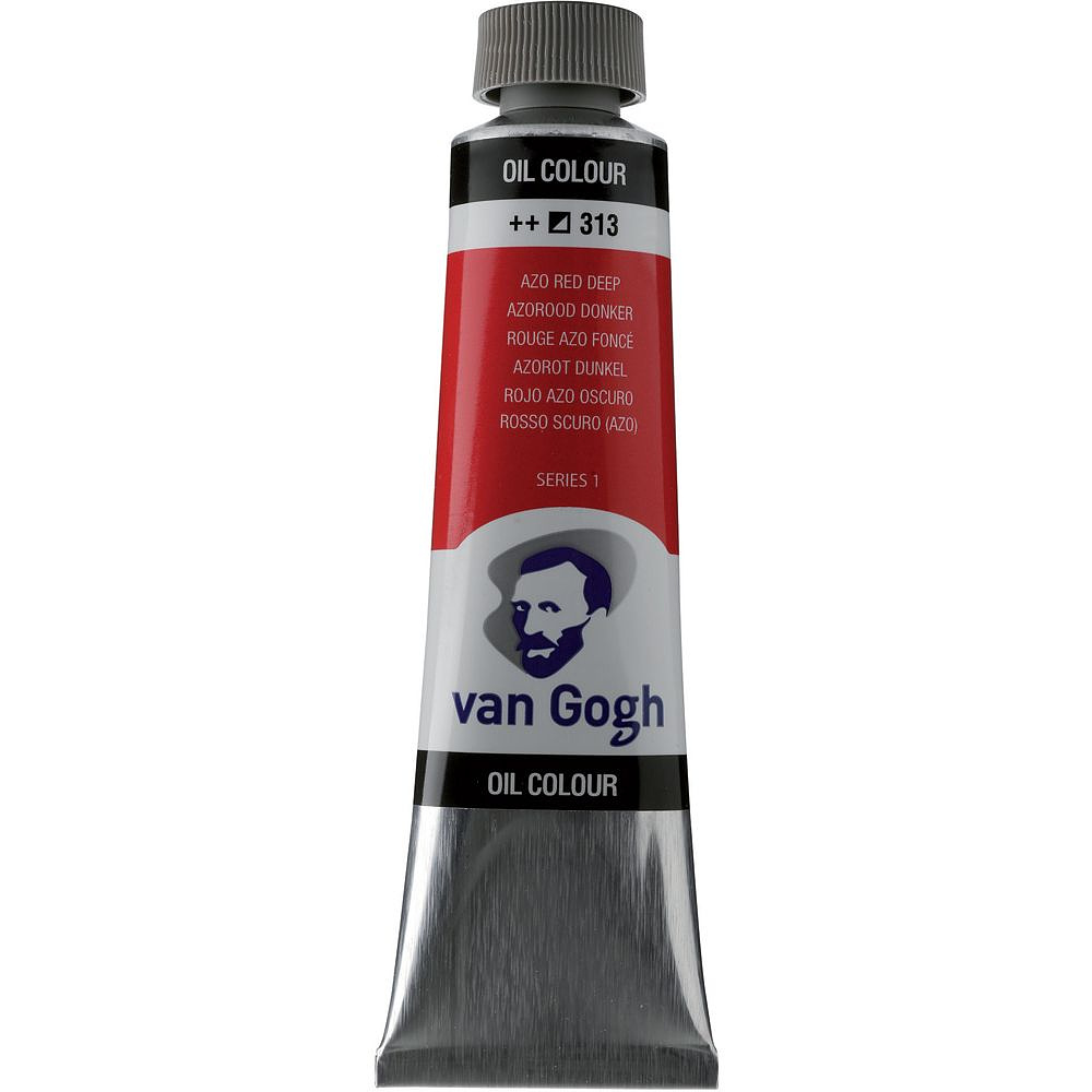 Краски масляные "Van Gogh", 313 красный АЗО темный, 40 мл, туба