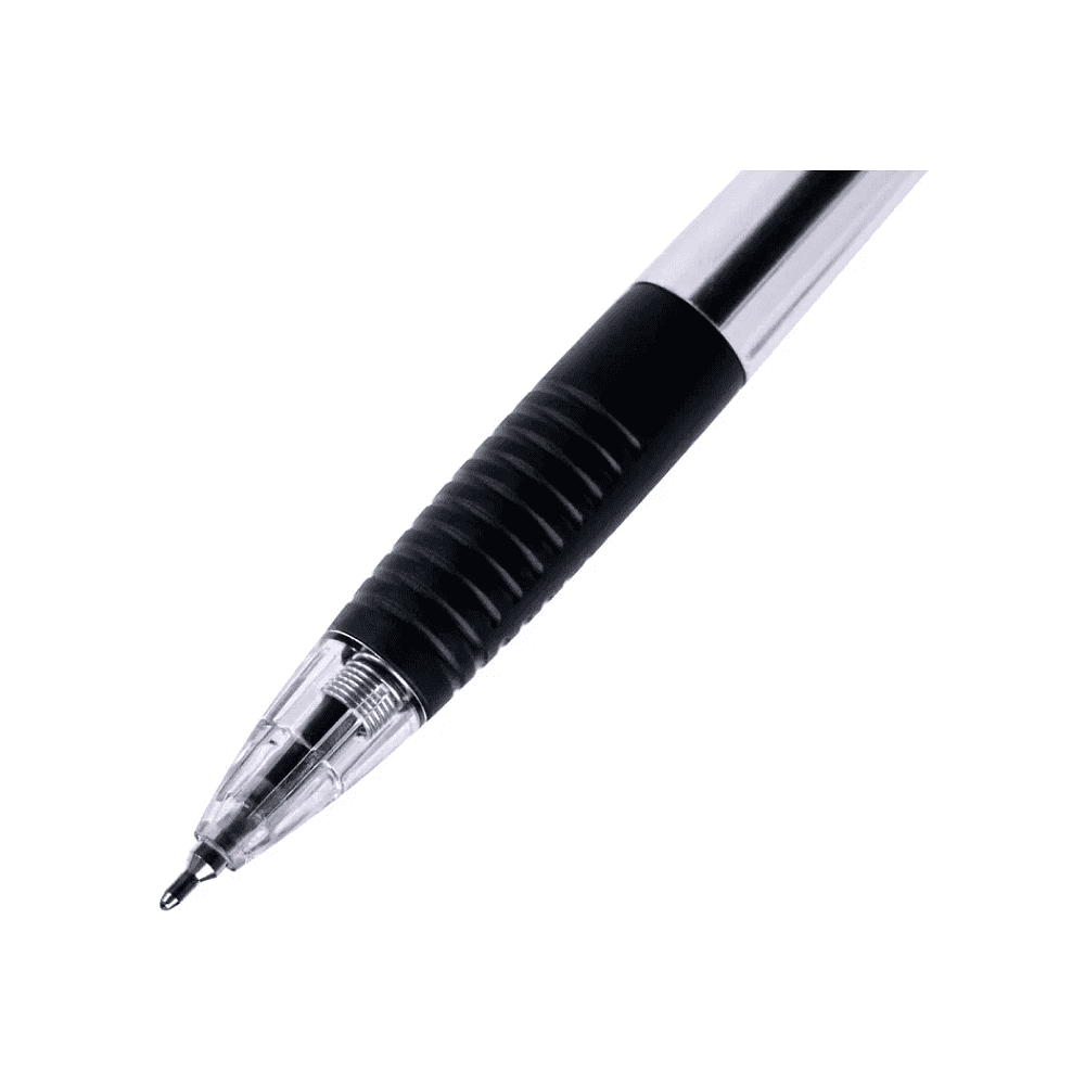 Ручка шариковая автоматическая Cello "Joy", 0.7 мм, прозрачный, стерж. черный - 3