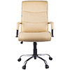 Кресло для руководителя Helmi "HL-E03 Accept", экокожа, металл, бежевая - 2