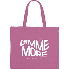 Сумка-оверсайз «Gimme more» из хлопка, 340 г/м2, пыльно-розовый      