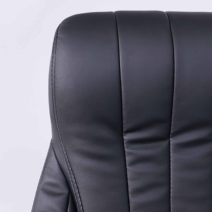 Кресло для руководителя AksHome "Mastif", натуральная кожа, хром, черный - 7