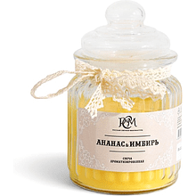 Свеча декоративная "Ананас и имбирь", 180 гр.