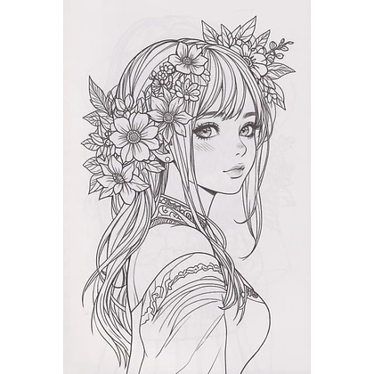 Раскраска антистресс "Девушки. Flower Girls" - 2