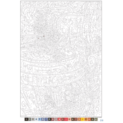 Раскраска по номерам на французском языке "Coloriages mystères Disney - Mickey and friends" - 3
