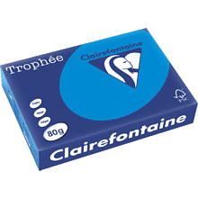 Бумага цветная "Trophée", А4, 500 листов, 80 г/м2, темно-голубой