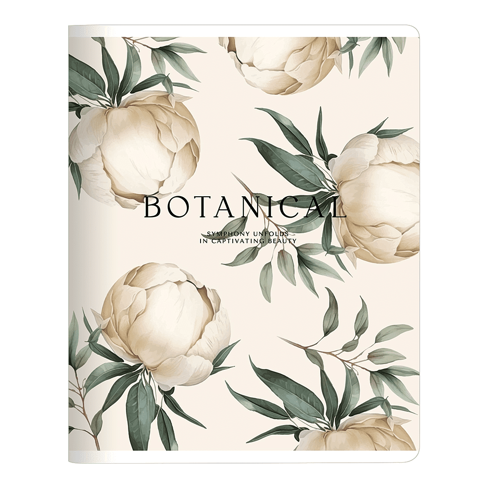 Тетрадь "Peony", A5, 48 листов, клетка, айвори