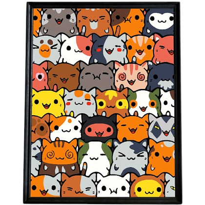 Картина по номерам "Котики" Картина по номерам "Котики"