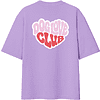 Футболка унисекс "Чихуахуа. Dog love club", XS-S, хлопок, оверсайз, лавандовый - 2