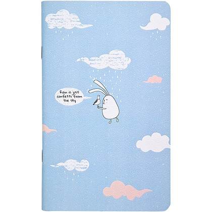 Блокнот "Bunny облака", А5, 48 листов, голубой