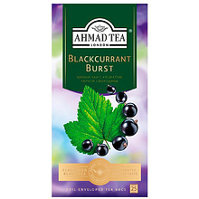 Чай "Ahmad Tea Blackcurrant Burst", 25 пакетиков x1.5 гр, черный, со вкусом черной смородины