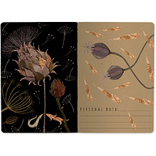 Тетрадь "Ночные Цветы", A5, 40 листов, клетка, разноцветный