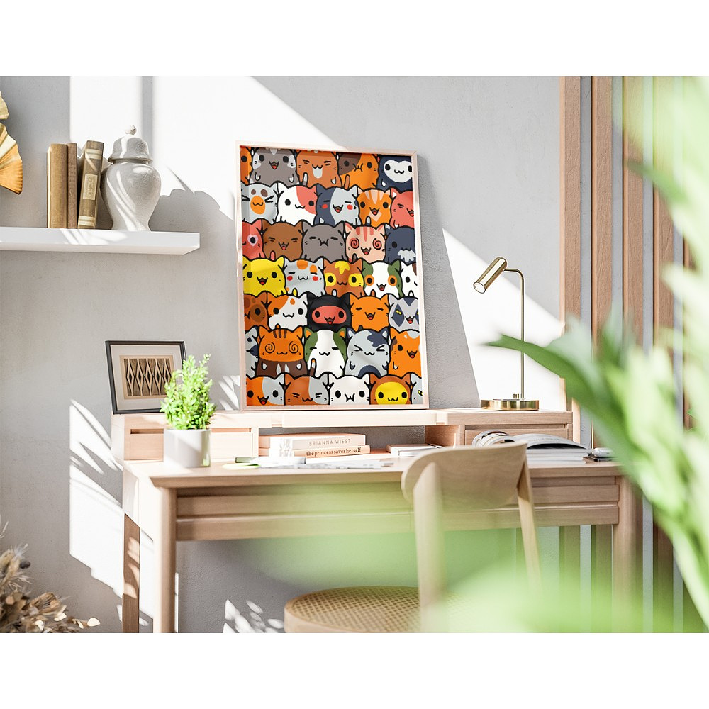 Картина по номерам "Котики" - 4 Картина по номерам "Котики" - 4