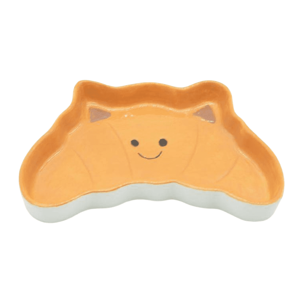 Тарелка керамическая "Веселый круассан", 20.3 см, коричневая