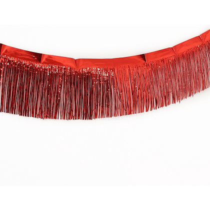 Гирлянда "Дождик", 2 м, ПВХ, с липкой лентой, красный - 3