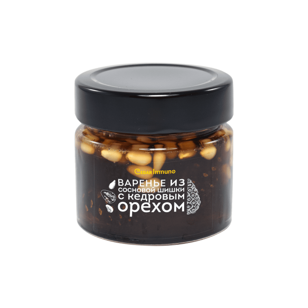Варенье "Cedar Immuno", сибирское из сосновой шишки с кедровым орехом, 100 г