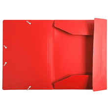 Папка на резинках "Exacompta", A4, 15 мм, полипропилен, красный