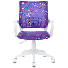 Кресло детское Бюрократ KD-W4, ткань, пластик, фиолетовый
