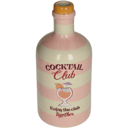 Ваза керамическая "Coctail Club", 9.5х9.5х21.5 см, разноцветная