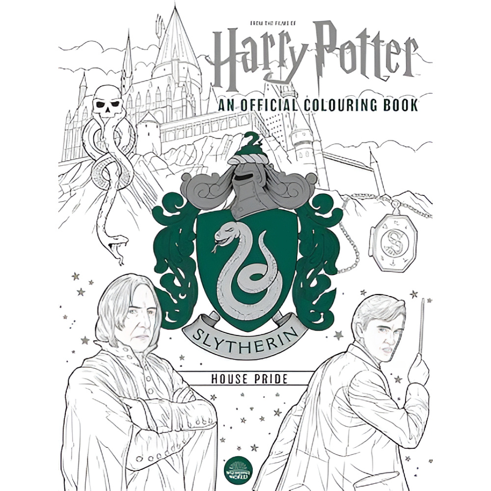 Раскраска "Colouring Book. Harry Potter: Slytherin House Pride", (английский язык)