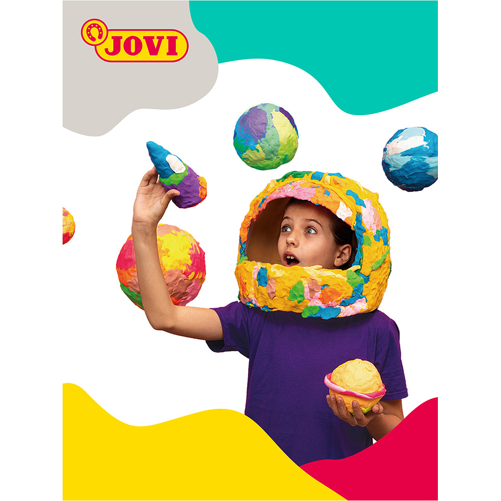 Пластилин для детской лепки "JOVI", 6 цветов, неон, растительный - 4