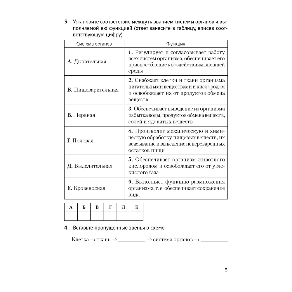 Биология. 8 класс. Рабочая тетрадь, Бедарик И. Г., Бедарик А. Е. - 3