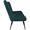 Кресло AksHome BOGEMA, зеленый, велюр, металл черный - 3