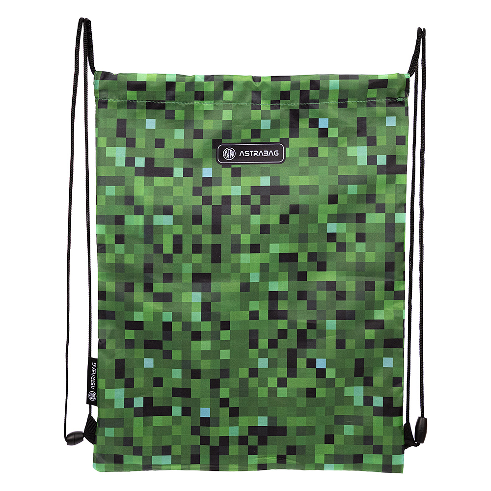 Мешок для обуви "Pixel one", 44x33 см, зелёный