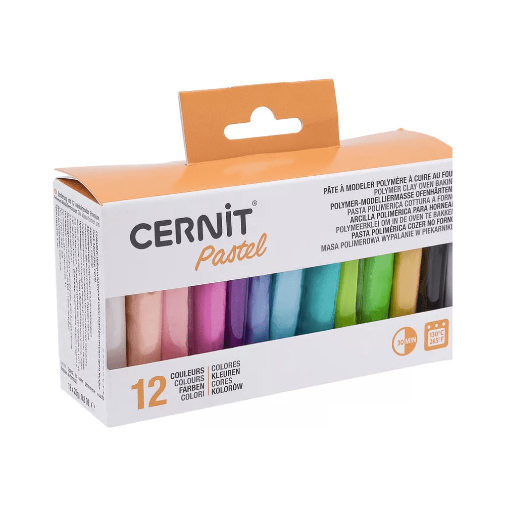 Полимерная глина Cernit "Pastel", 12 цветов, 25 г